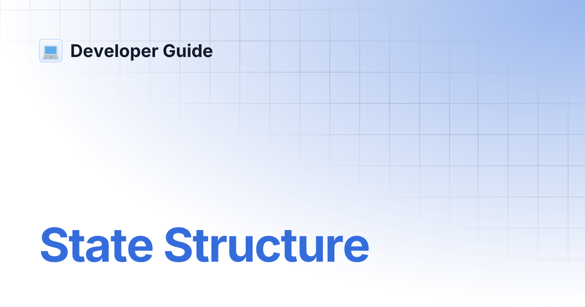 State Structure | Developer Guide
