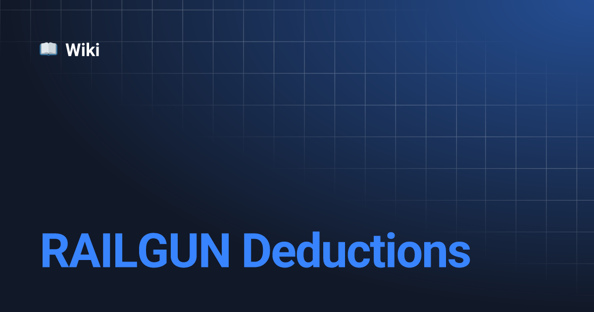 RAILGUN Deductions | Wiki