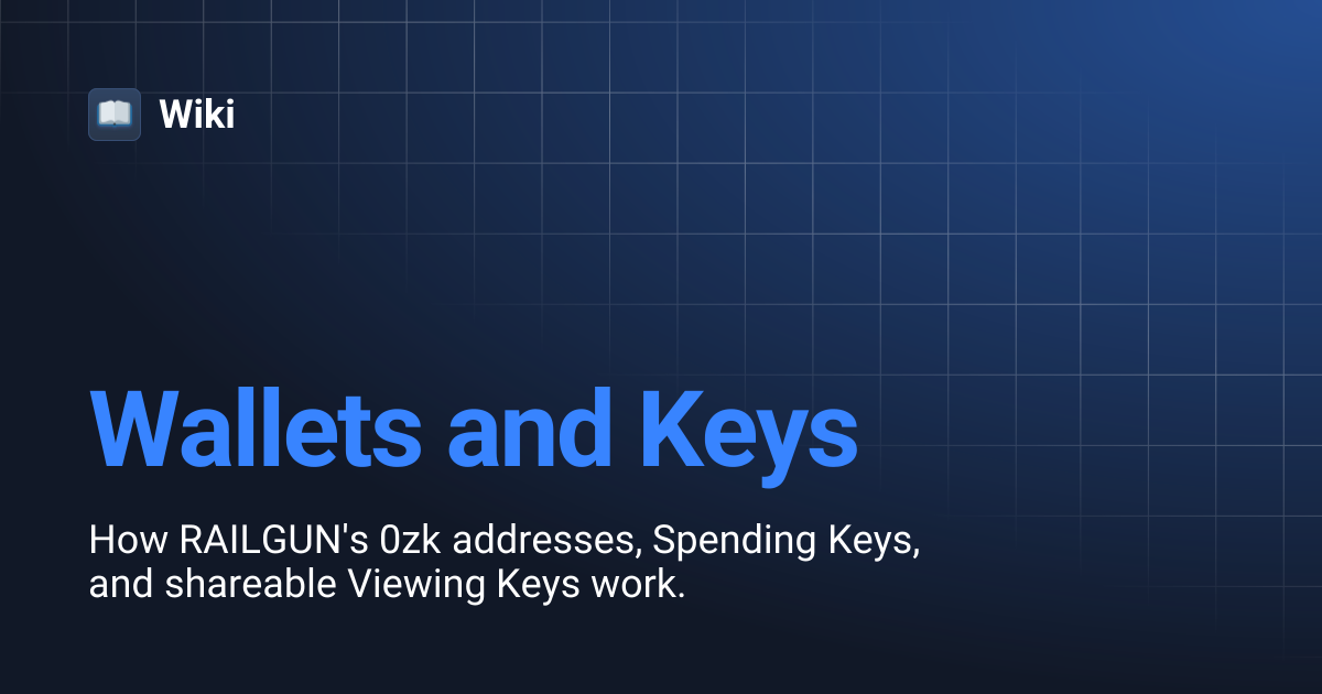 Wallets and Keys | Wiki